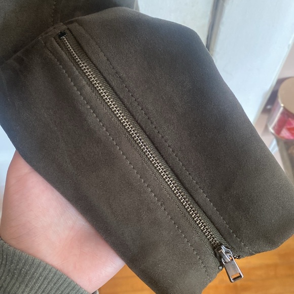 Banana Republic Vegan Suede Moto Jacket - Picture 2 of 9